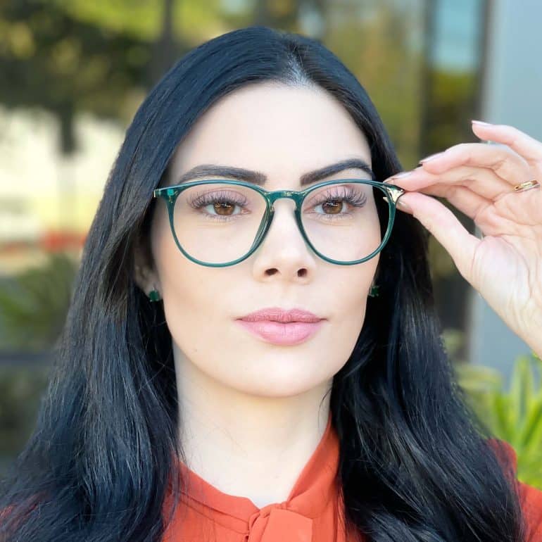 safine com br oculos 3 em 1 clip on feminino redondo verde elis 7