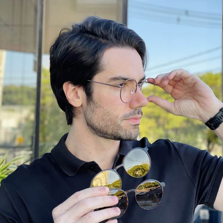 safine com br oculos 3 em 1 clip on masculino redondo tartaruga gui 1