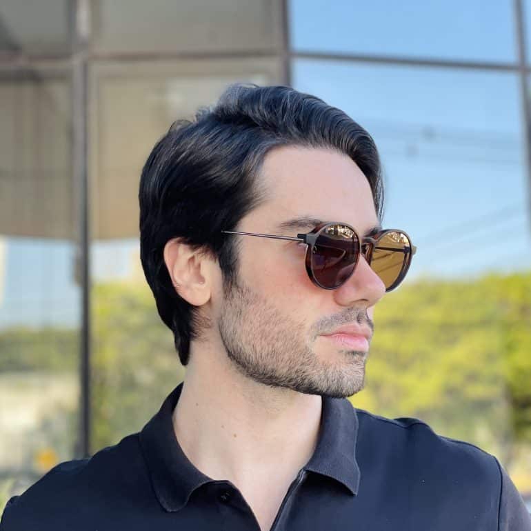 safine com br oculos 3 em 1 clip on masculino redondo tartaruga gui 3