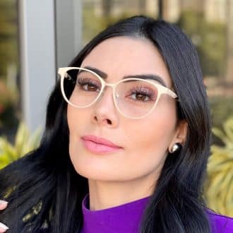 safine com br oculos de grau feminino gatinho bege yara 4