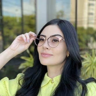 safine com br oculos de grau feminino gatinho rose yara
