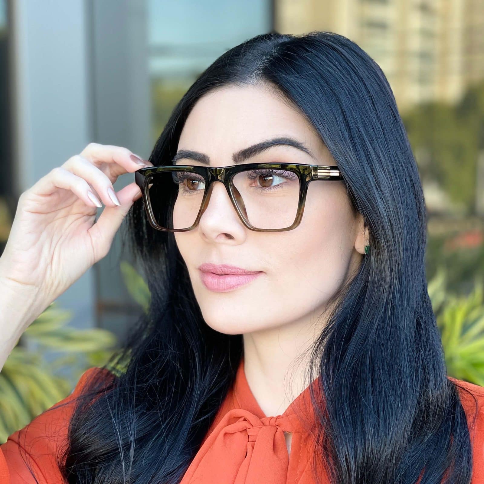 safine com br oculos de grau feminino quadrado marrom degrade kamila safine com br oculos de grau feminino quadrado marrom degrade kamila