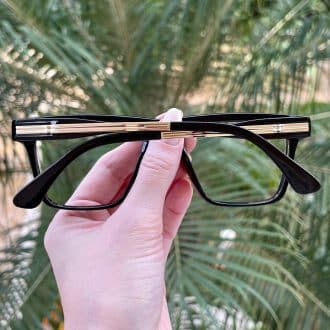 safine com br oculos de grau feminino quadrado preto kamila 4