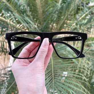 safine com br oculos de grau feminino quadrado preto kamila 6