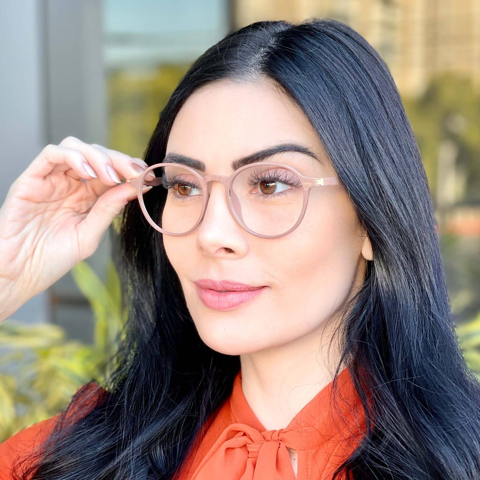 safine com br oculos de grau feminino redondo nude elaine 1 safine com br oculos de grau feminino redondo nude elaine 1
