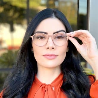 safine com br oculos de grau feminino redondo nude elaine 3