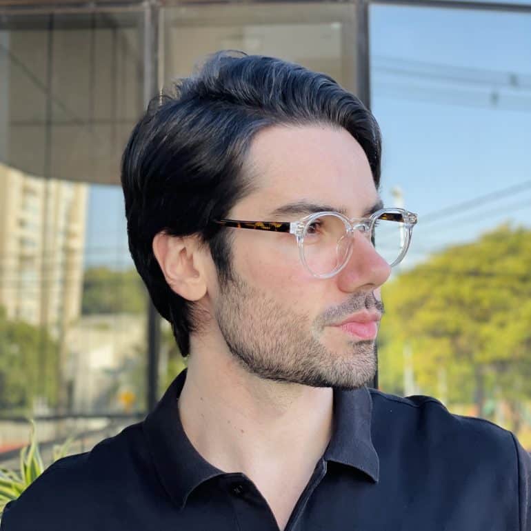 safine com br oculos de grau masculino redondo transparente murilo 2