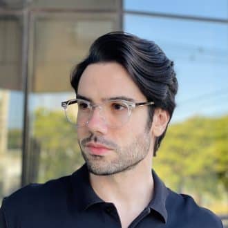 safine com br oculos de grau masculino redondo transparente murilo 3