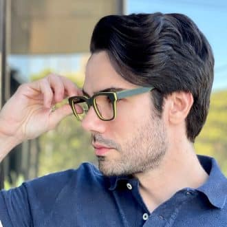 safine com br oculos de grau masculino retangular verde dylan 1
