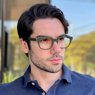 safine com br oculos de grau masculino retangular verde dylan 2