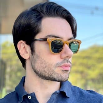 safine com br oculos de sol masculino quadrado caramelo icaro