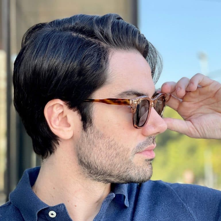safine com br oculos de sol masculino quadrado marrom icaro 2