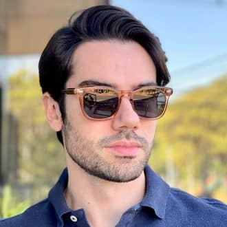 safine com br oculos de sol masculino quadrado marrom icaro 3