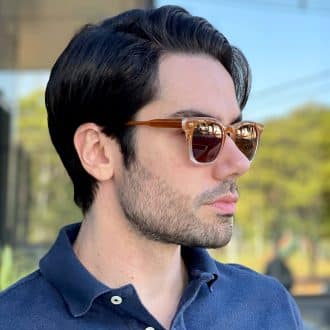safine com br oculos de sol masculino quadrado marrom transparente icaro 1