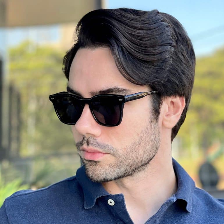 safine com br oculos de sol masculino quadrado preto icaro 2