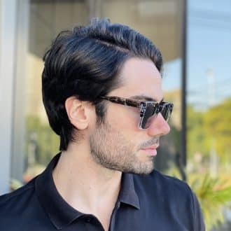safine com br oculos de sol masculino quadrado preto transparente enzo 2