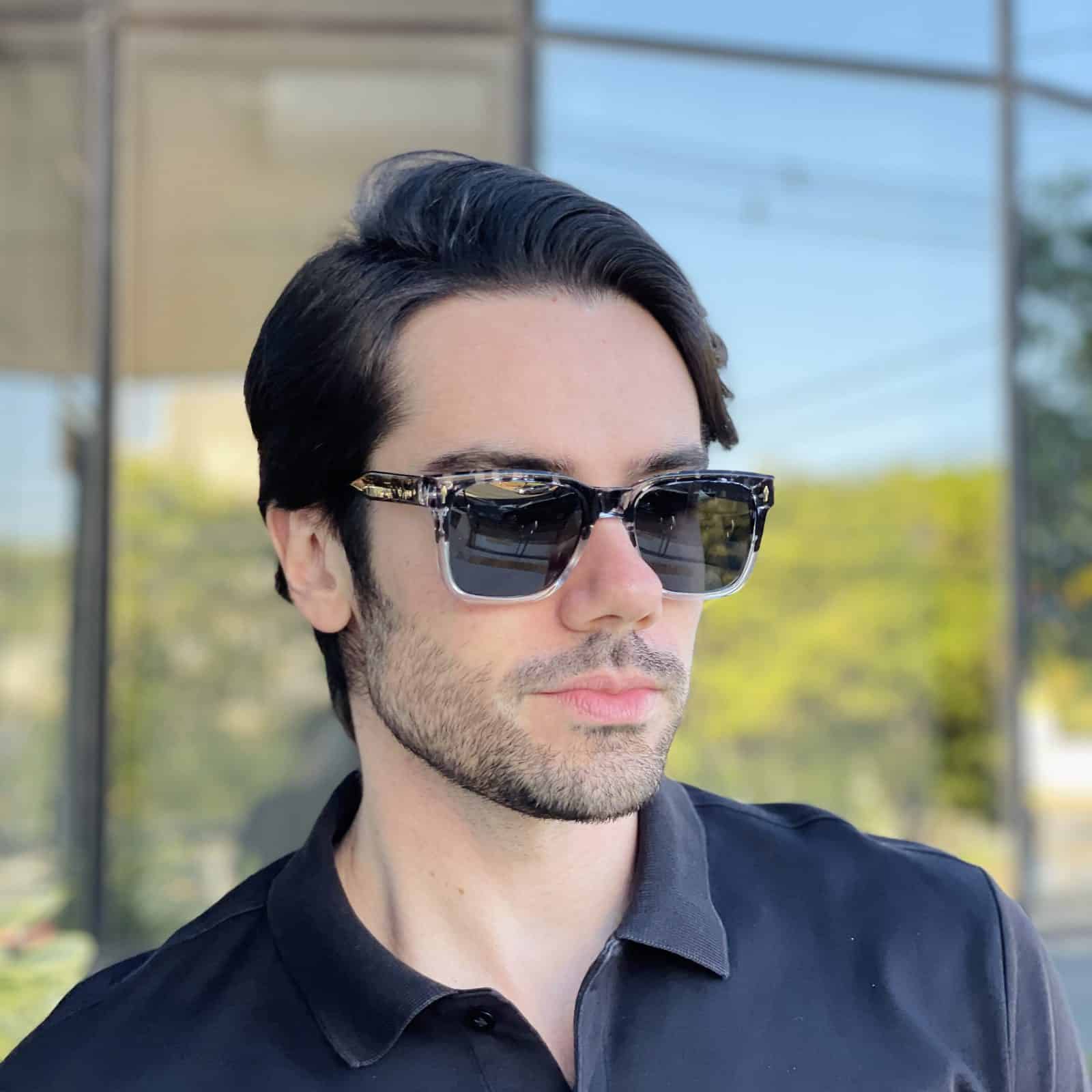safine com br oculos de sol masculino quadrado preto transparente enzo safine com br oculos de sol masculino quadrado preto transparente enzo