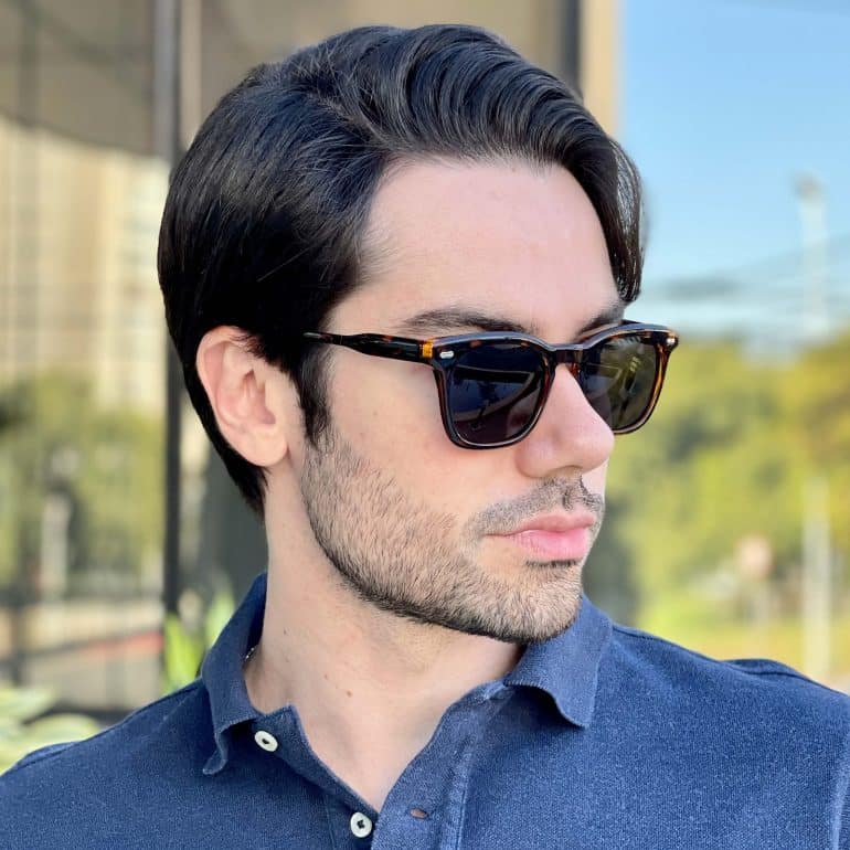 safine com br oculos de sol masculino quadrado tartaruga icaro
