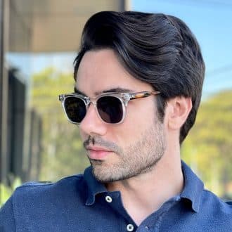 safine com br oculos de sol masculino quadrado transparente icaro