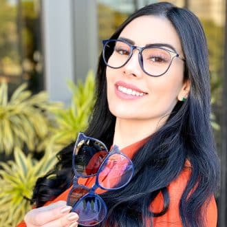 safine com br oculos 3 em 1 clip on feminino redondo azul elis