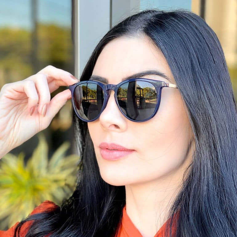 safine com br oculos 3 em 1 clip on feminino redondo azul elis 5