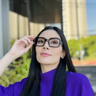 safine com br oculos de grau feminino quadrado preto emma 3