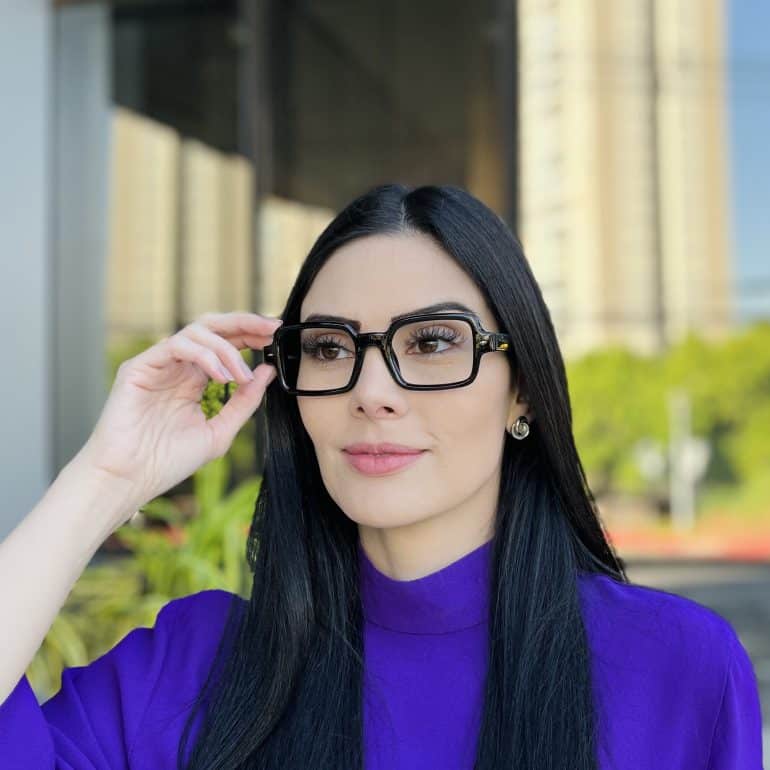safine com br oculos de grau feminino quadrado preto emma 4
