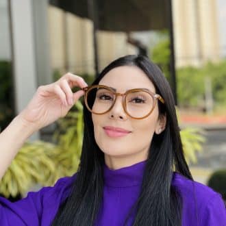 safine com br oculos de grau feminino redondo caramelo beth 2