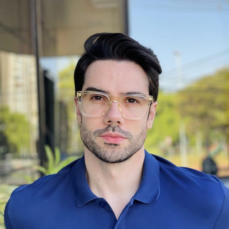 safine com br oculos de grau masculino quadrado champanhe enzo 1