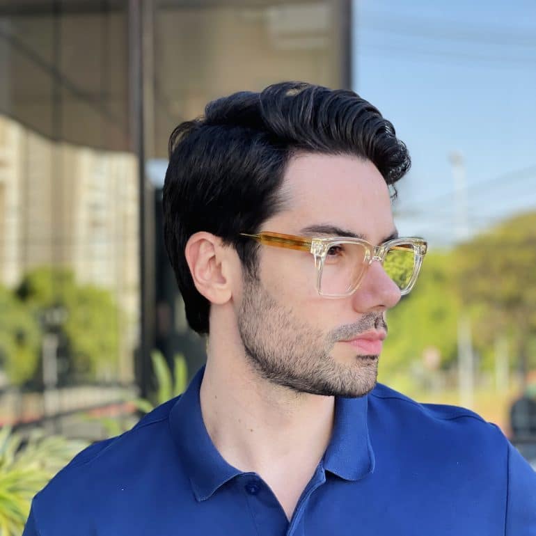 safine com br oculos de grau masculino quadrado champanhe enzo 3
