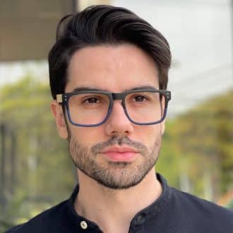 safine com br oculos de grau masculino quadrado preto e azul cristiano 4
