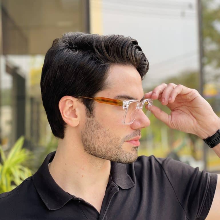 safine com br oculos de grau masculino quadrado transparente enzo 2