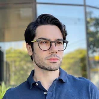 safine com br oculos de grau masculino redondo grafite juan 1