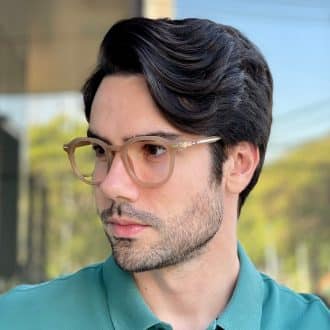 safine com br oculos de grau masculino redondo marrom claro theodoro