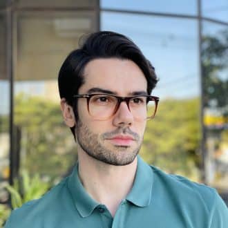 safine com br oculos de grau masculino redondo marrom degrade gian 1