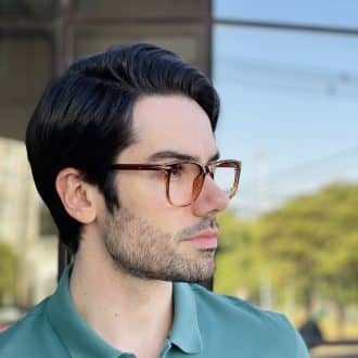 safine com br oculos de grau masculino redondo marrom degrade gian 2