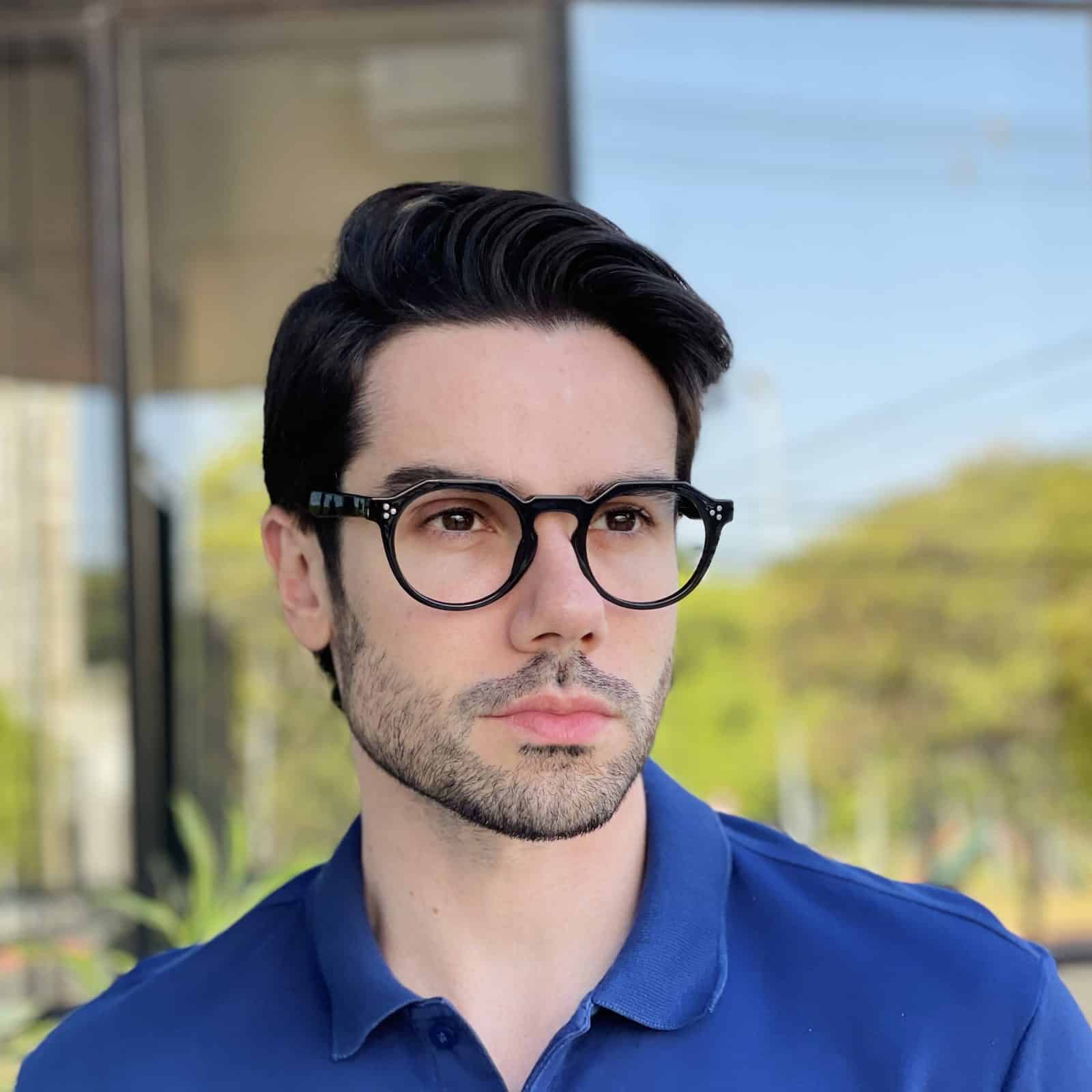safine com br oculos de grau masculino redondo preto afonso 3 safine com br oculos de grau masculino redondo preto afonso 3