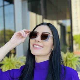 safine com br oculos de sol feminino quadrado marrom transparente alice 4