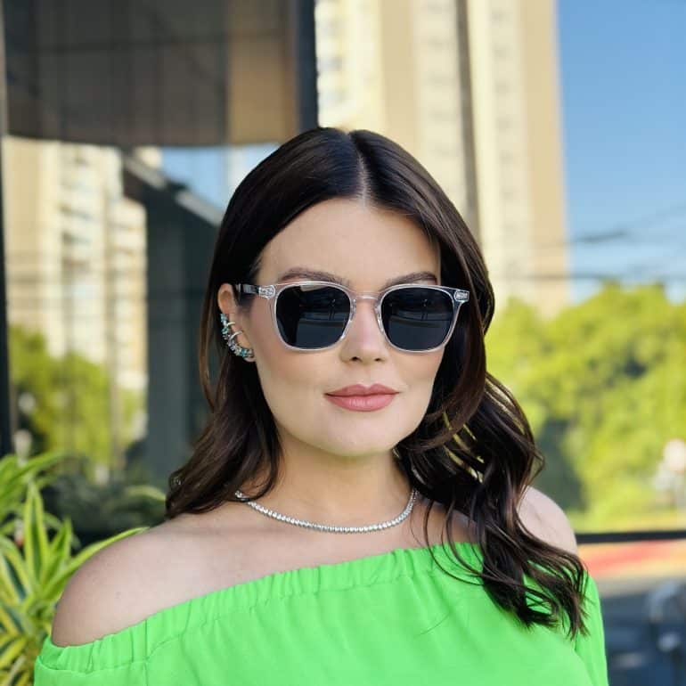 safine com br oculos de sol feminino quadrado transparente marry