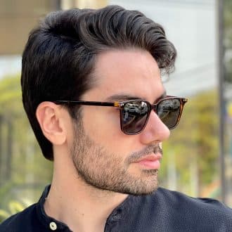 safine com br oculos de sol masculino quadrado tartaruga emanuel
