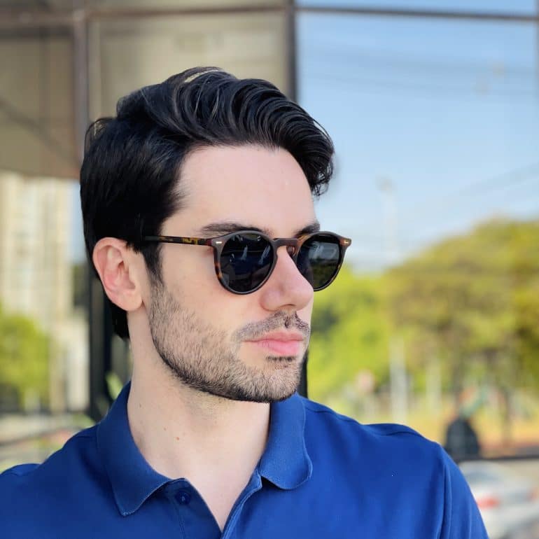safine com br oculos de sol masculino redondo tartaruga julian 1