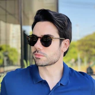 safine com br oculos de sol masculino redondo tartaruga julian 3