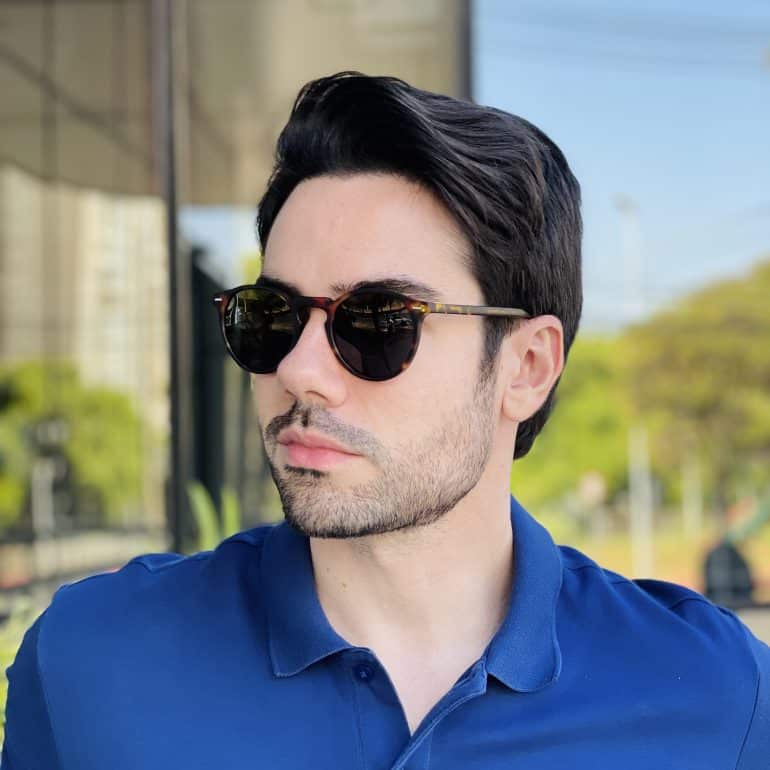 safine com br oculos de sol masculino redondo tartaruga julian 3