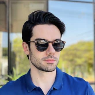 safine com br oculos de sol masculino redondo tartaruga julian