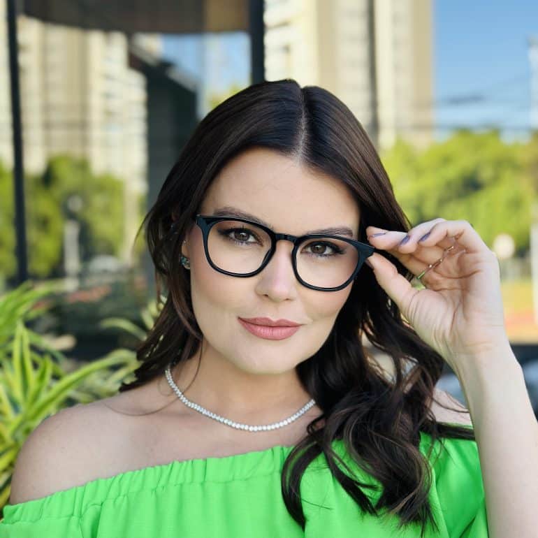 safine com br oculos feminino 2 em 1 clip on quadrado preto aline 2