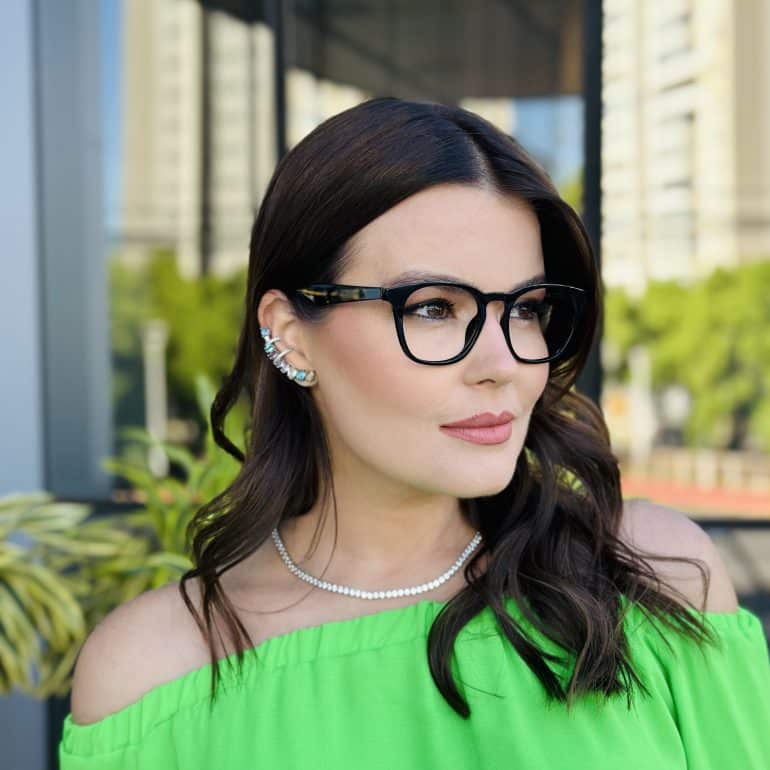 safine com br oculos feminino 2 em 1 clip on quadrado preto aline 3