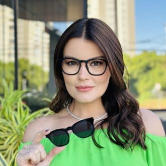 safine com br oculos feminino 2 em 1 clip on quadrado preto aline
