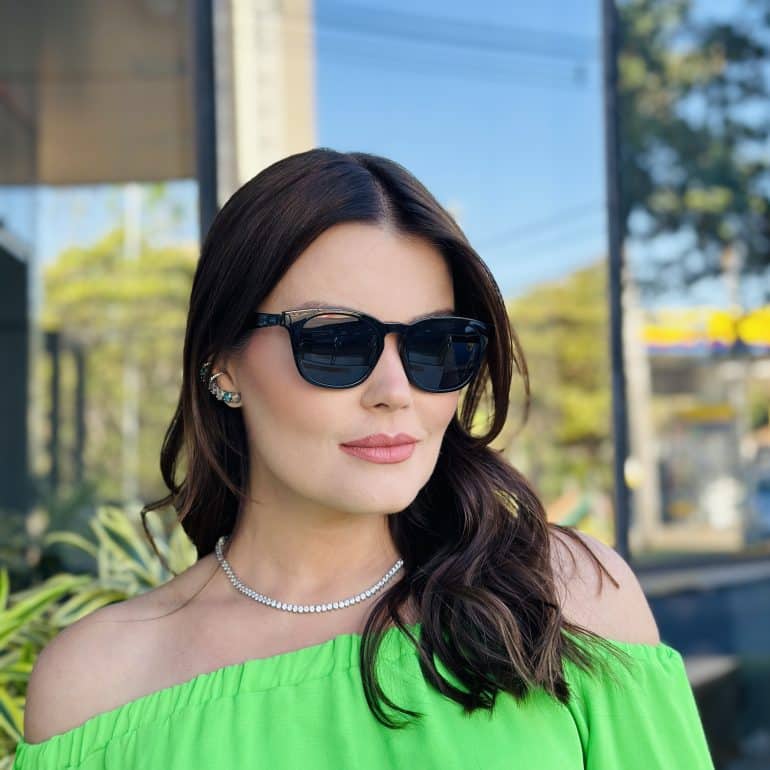 safine com br oculos feminino 2 em 1 clip on quadrado preto aline 5