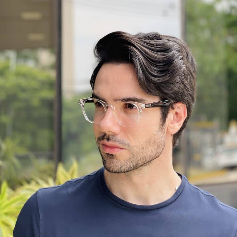 safine com br oculos 2 em 1 clip on masculino quadrado transparente bruno 4