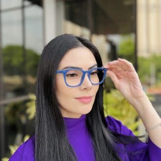 safine com br oculos de grau feminino quadrado azul tania 3